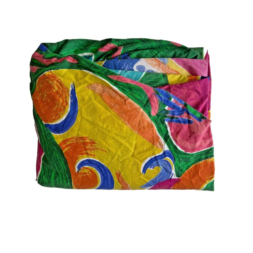 Ralph Lauren Home Collection Costa Paradiso Colorful Full Fitted Sheet Vintage